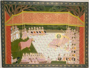 Maharana Sarup Singh Inspecciona un Semental Premiado, 1845-46