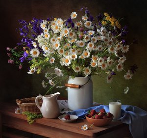 Naturaleza muerta rural de verano de Tatyana Skorokhod