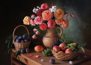 Fruta y flores rústicas de Tatyana Skorokhod