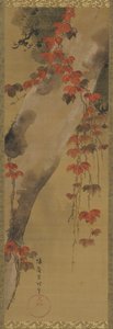 Pino y vid de otoño, período Edo, finales del siglo XVIII de Tawaraya Sōri