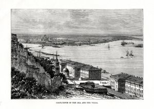 Confluencia del Oka y el Volga, Rusia, 1879