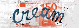 C.R.E.A.M., 2014 (Collage sobre lienzo)