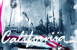 California, 2015 (Collage sobre lienzo) de Teis Albers