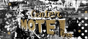 Center Motel, 2015 (Collage sobre lienzo)