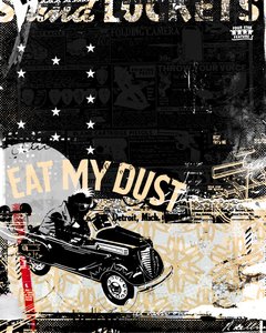 Eat my Dust, 2014 (Collage sobre lienzo)