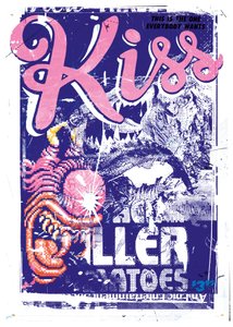 Kiss Killer, 2015 (Collage sobre lienzo)