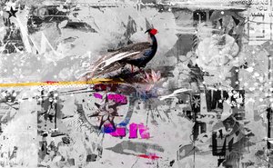 Who dunnit, 2017 (Collage sobre lienzo) de Teis Albers