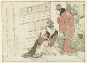 Dos mujeres de Teisai Hokuba