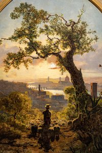 Paisaje de Florencia desde la colina de San Miniato de Telemaco Signorini