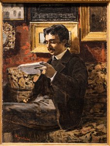 El hombre que lee de Telemaco Signorini