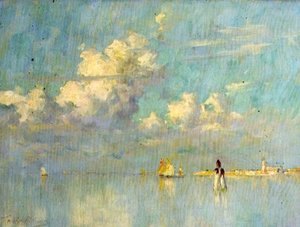 Nubes y agua quieta, Venecia de Terrick Williams