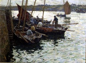 Pescadores en el muelle de Terrick Williams