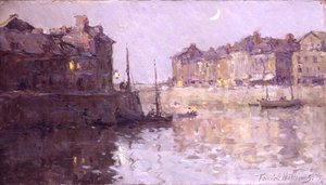 Crepúsculo, St. Valery en Caux, Normandía de Terrick Williams