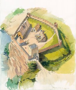 Castillo de Barnard, Durham, c. 1100 de Terry Ball