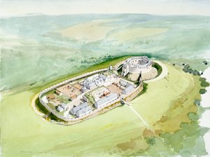 Castillo de Restormel, siglo XIV, c. 1990-2010 de Terry Ball