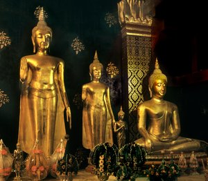 Budas del período Sukhothai de Thai School