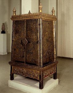 Gabinete, Bangkok, principios del siglo XIX (laca) de Thai School