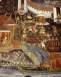 Fundición de imágenes de Buda durante la era Sukhothai de Thai School