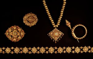 Joyería, período Ayutthaya (1350-1767), siglos XVII-XVIII (oro y gemas)