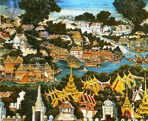 Vista de Bangkok de Thai School