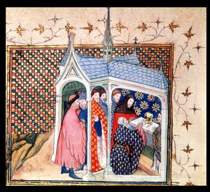 Harl 1319 f.41v El juramento del conde de Northumberland de la 
