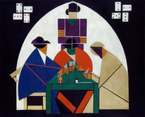 Jugadores de cartas. 1916-17 de Theo van Doesburg