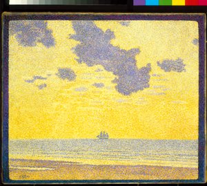 Grandes nubes (óleo sobre lienzo)