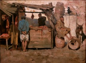 Carnicería en Tánger de Théo van Rysselberghe