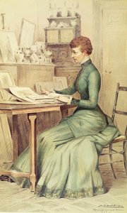 SAR La Princesa de Gales (luego Reina Alexandra) en Marlborough House, de Vanity Fair, 1882 de Theobald Chartran