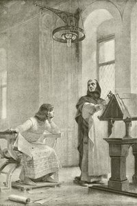 La educación de Luis IX de Theobald Chartran