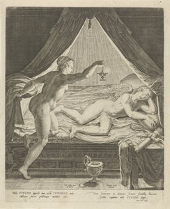 Amor y Psique de Theodoor Galle