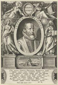 Portret de Justus Lipsius Ivstvs Lipsivs (título sobre el objeto) de Theodoor Galle