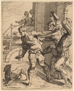 El hijo pródigo expulsado de la taberna de Theodoor van Thulden after Sir Peter Paul Rubens
