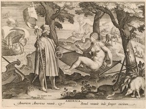 América de Theodor Galle after Jan van der Straet