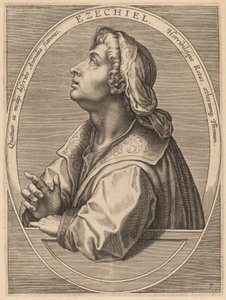 Ezequiel de Theodor Galle after Jan van der Straet