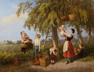 la cosecha de cerezas de Theodor Hosemann