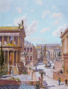 El Foro Romano de la Antigüedad, 1914 de Theodor Josef Hubert Hoffbauer