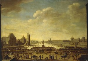 Una vista de París desde el Point de la Cité de Theodor Matham