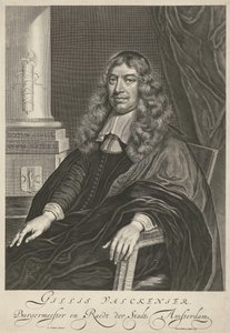 Retrato de Gillis Valckenier a los 50 años de Theodor Matham