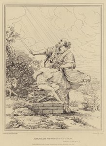 Abraham ofreciendo a Isaac, Génesis de Theodor Rombouts