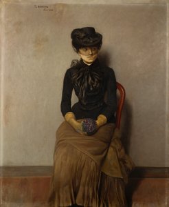 En la sala de espera, París de Theodor Kittelsen