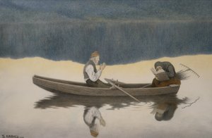 Sobre el mar y el río de Theodor Kittelsen