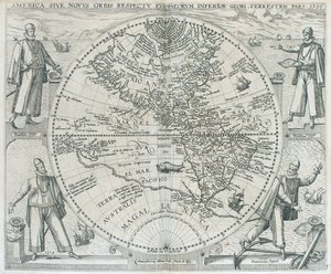 Un mapa de las Américas, 1590-1601