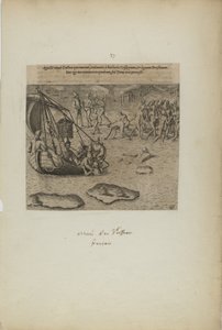 Appellit navis gallicai: qui inerant, redimunt a barbaris gossip pium... (del libro, Americae, tercera parte)