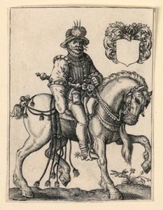 Noble a Caballo de Theodor de Bry
