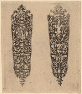 Ornamento para mango de cuchillo de Theodor de Bry