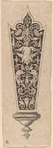 Ornamento para mango de cuchillo de Theodor de Bry