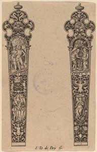 Ornamento para Mango de Cuchillo de Theodor de Bry
