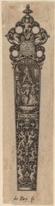 Ornamento para mango de cuchillo de Theodor de Bry