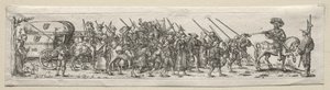 Soldados en marcha de Theodor de Bry